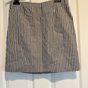 Dynamite Black and White Striped Mini Skirt